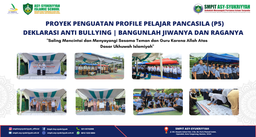 SMPIT ASY-SYUKRIYYAH TELAH MELAKSANAKAN KEGIATAN PUNCAK P5