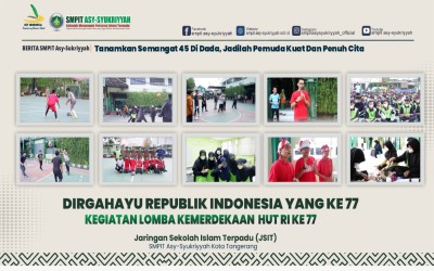 SMPIT Asy-Syukriyyah kembali rayakan Dirgahayu Republik Indonesia secara luring